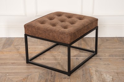 woodland brown footstool